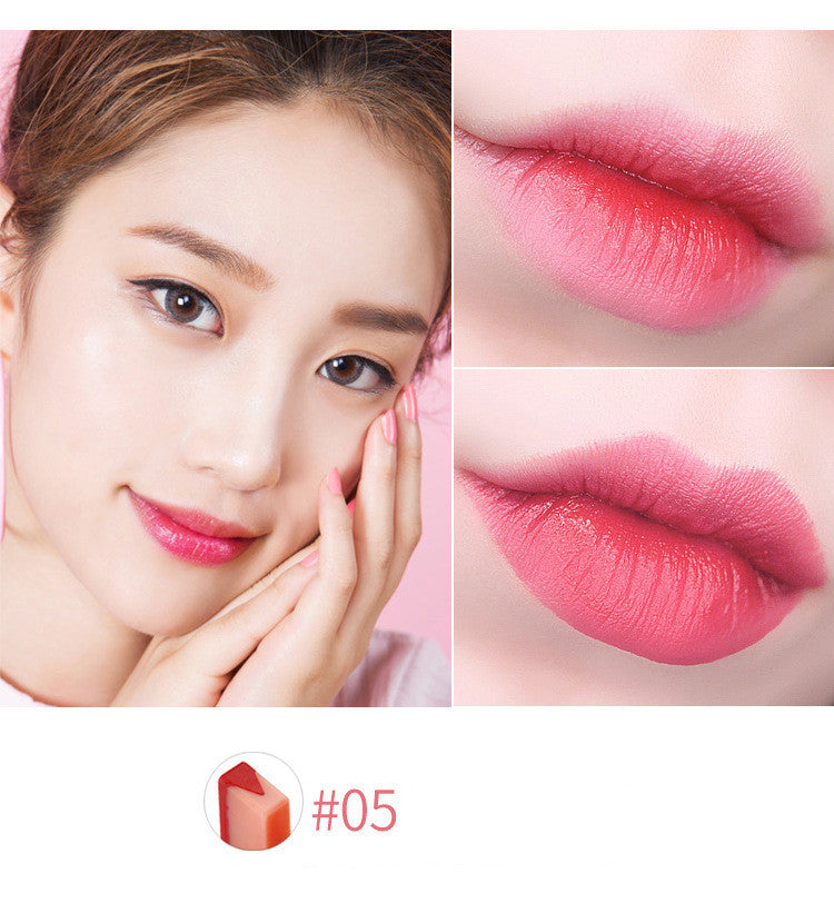 Hot Sale Women Double Color Lipstick Waterproof Long-Lasting Lip Gloss Moisturzing Nourishing Lipsticks Balm Lip Cosmetics