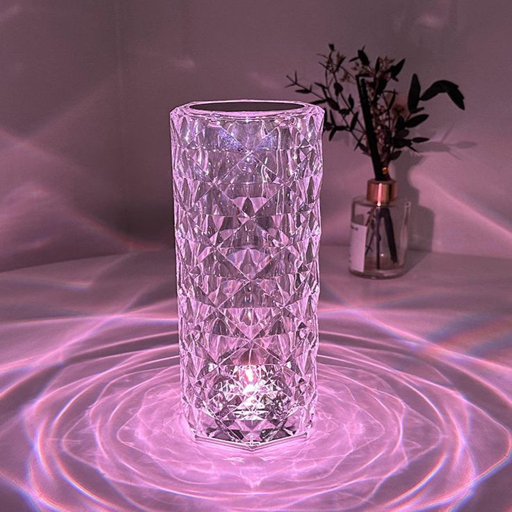 CRYSTAL DIAMOND TABLE LAMP: RGB TOUCH