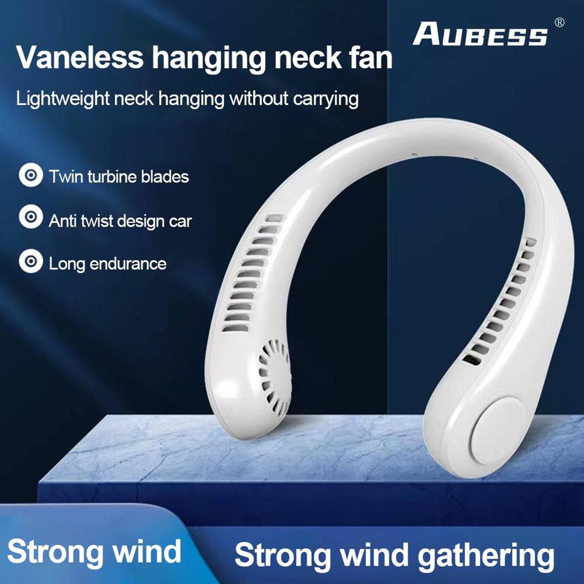 Rechargeable Portable Bladeless Neck Cooling Fan