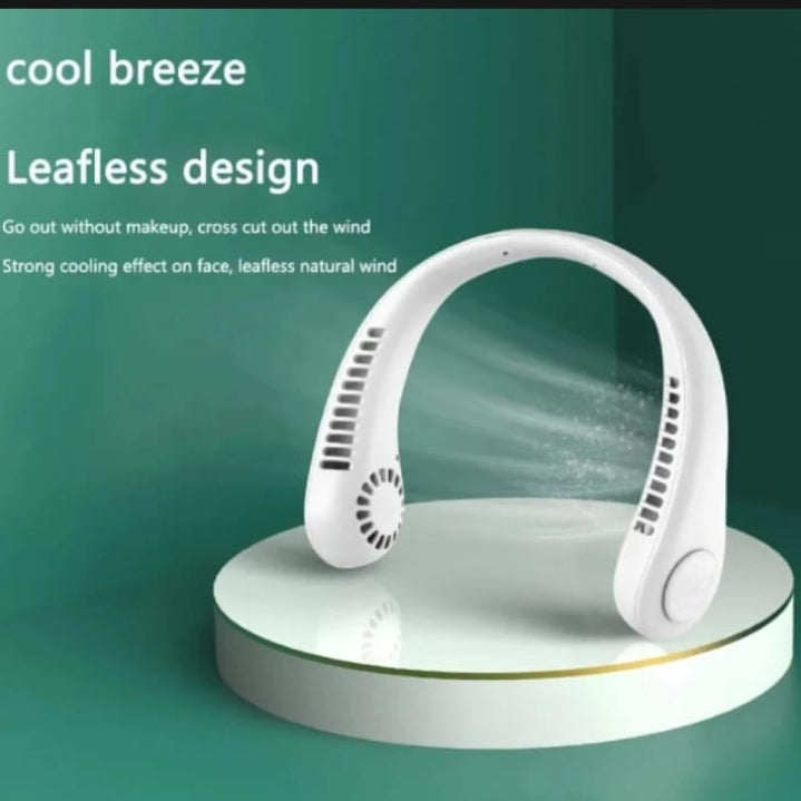 Rechargeable Portable Bladeless Neck Cooling Fan