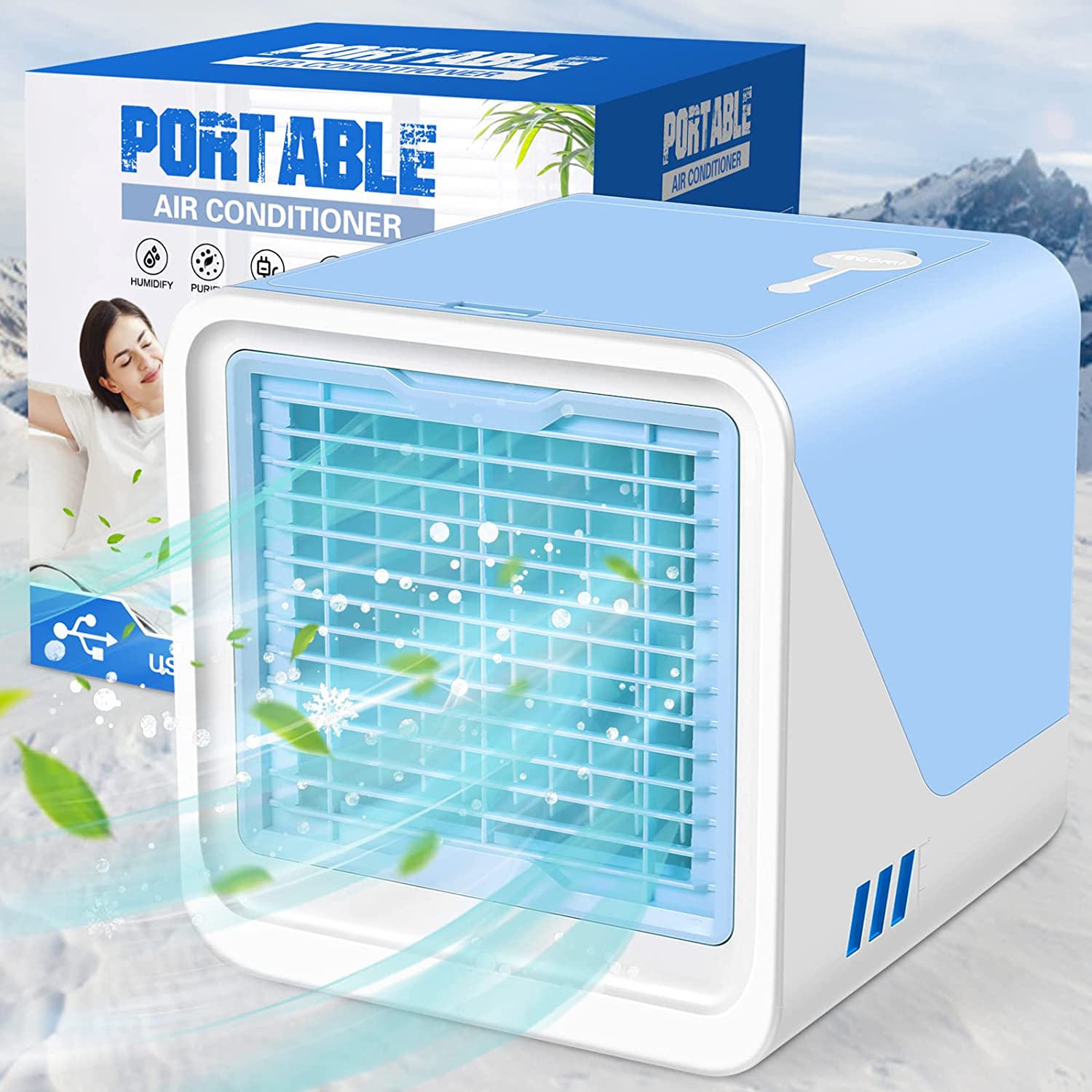 Compact Bladeless Portable Air Conditioner